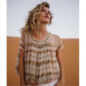 NWT FREE PEOPLE-  Valentine Tee XS